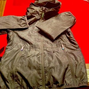 Champion lightweight rain jacket. Girls youth size.  Black. 100% polyester